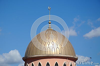 Dome of the new mosque of Masjid Jamek Jamiul Ehsan a.k.a Masjid Setapak Stock Photo